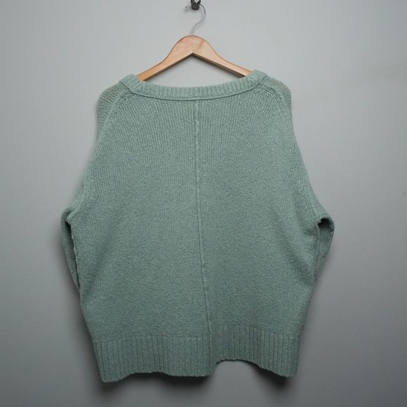 Free People Brookside Oversized Tunic Sweater, Spearmint size M - Picture 2 of 8